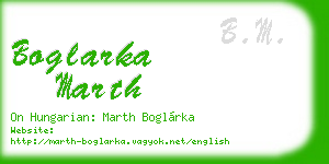 boglarka marth business card