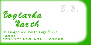 boglarka marth business card